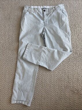GAP Pinstripe Girlfriend Chinos, M